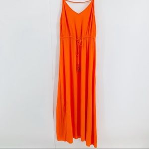 VIX PAULA HERMANNY L orange maxi dress